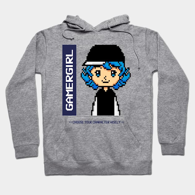 Gamer girl 8-bit Hoodie by Rdxart